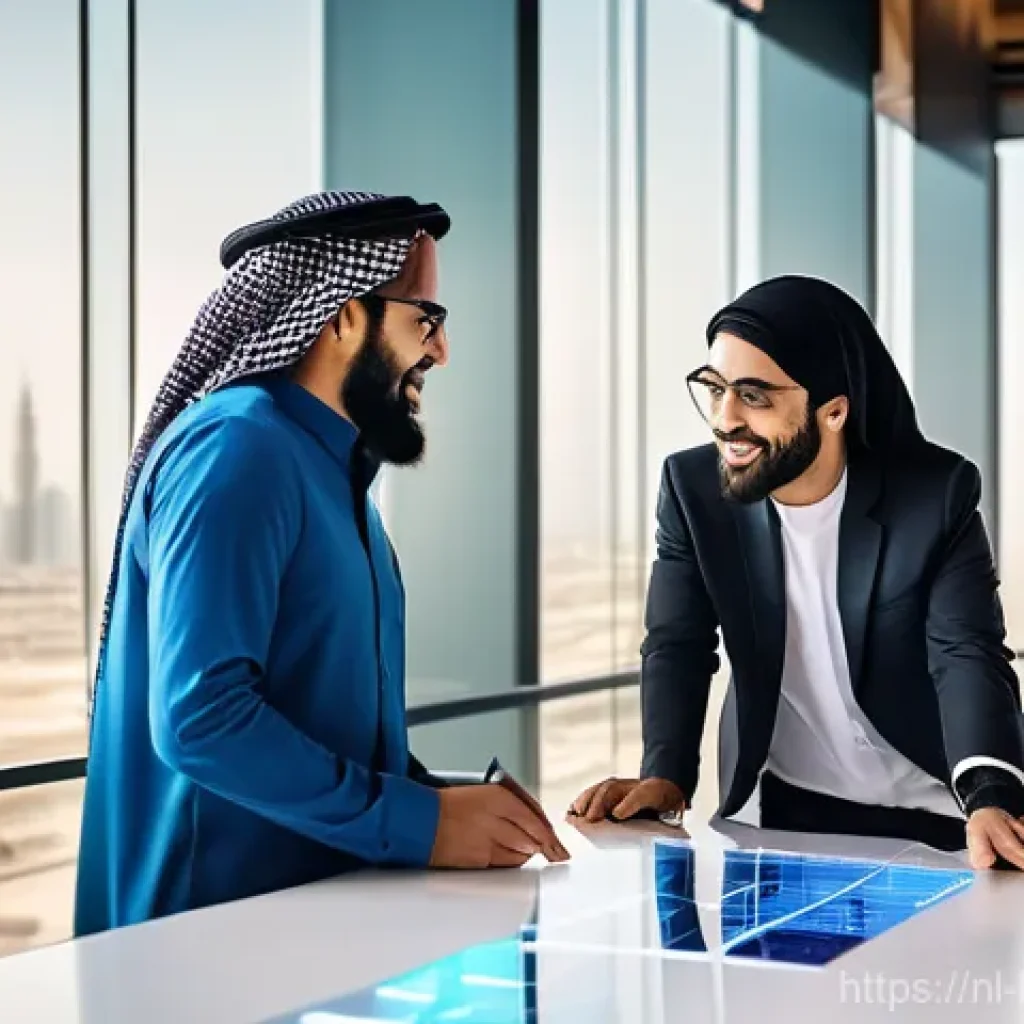 쿠웨이트 스타트업 성공 사례 - **Prompt 1: "Vibrant Kuwaiti Tech Hub"**
    A dynamic, eye-level shot inside a modern, brightly lit...